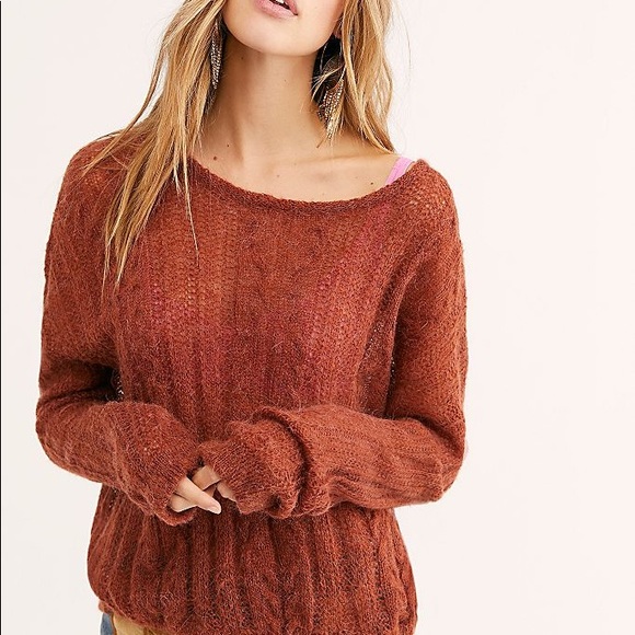 Free People Angel Soft Pullover loose knit Sweater - Picture 2 of 5